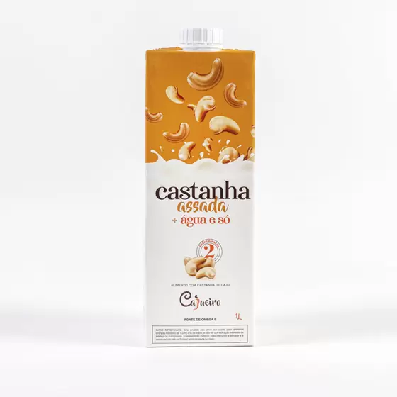 Leite Vegetal Castanha Assada + Água e Só