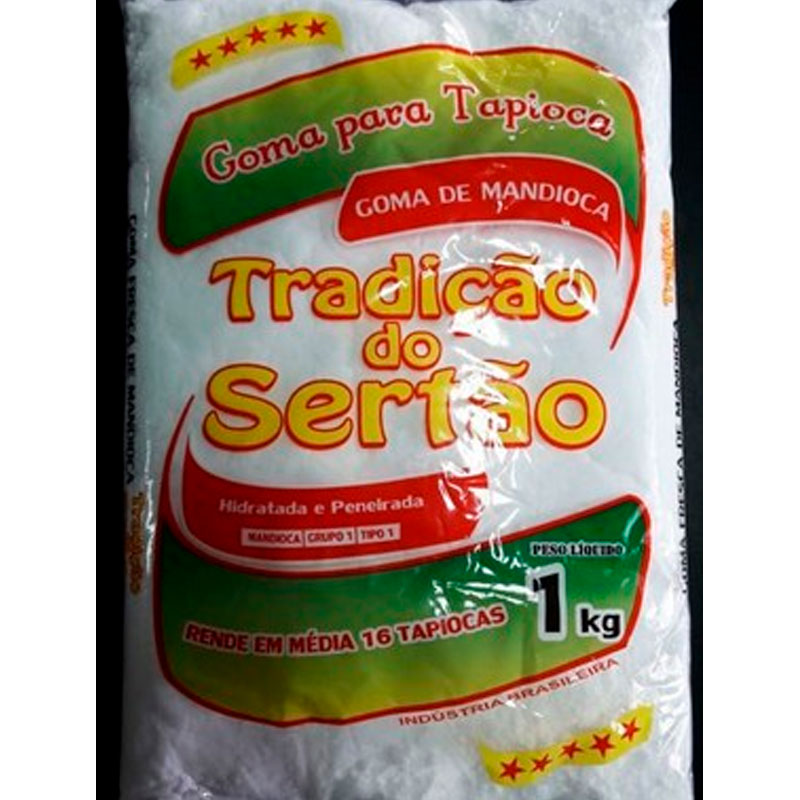 Goma de mandioca para tapioca -  Tradição do Sertão