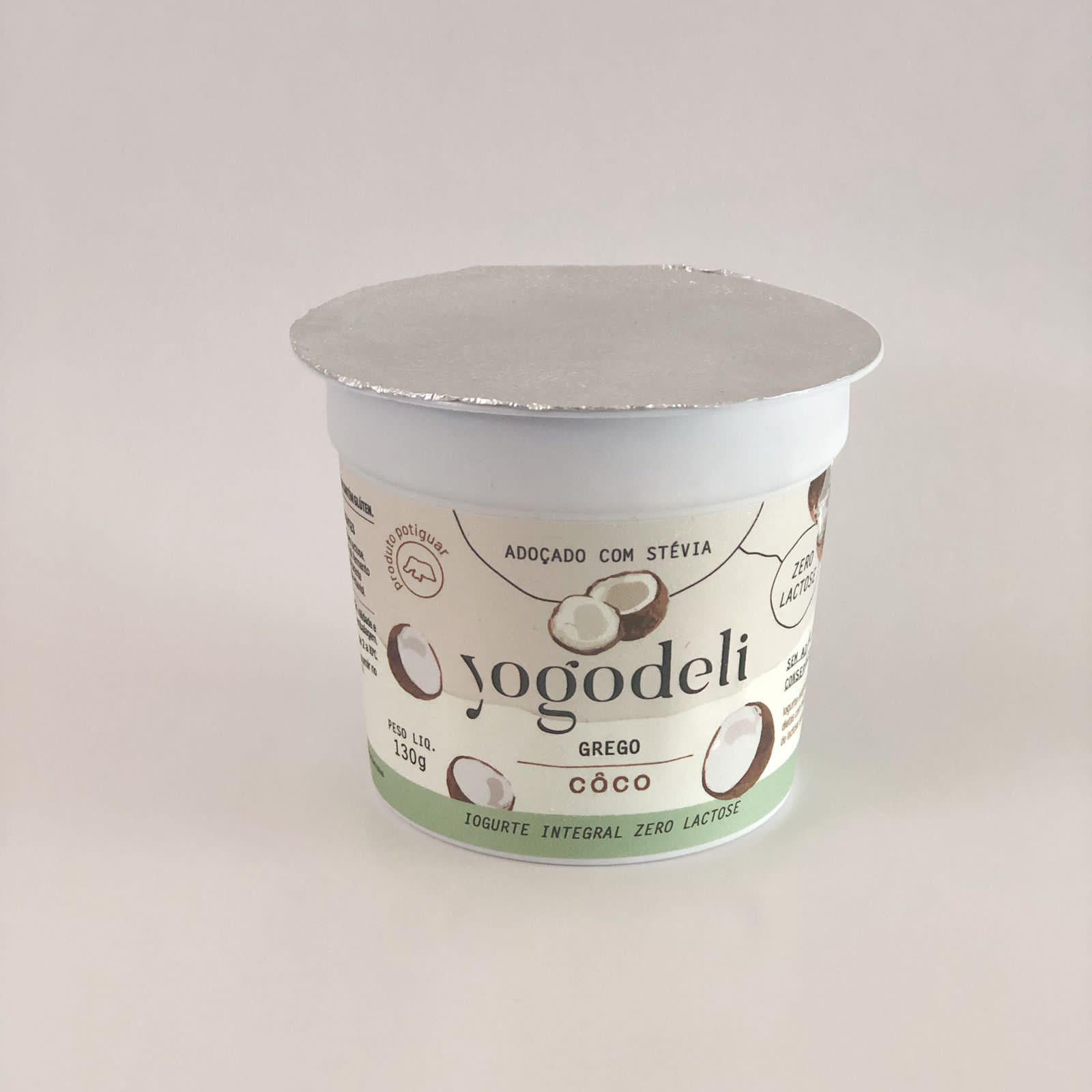 iogurte grego zero lactose coco - yogodeli